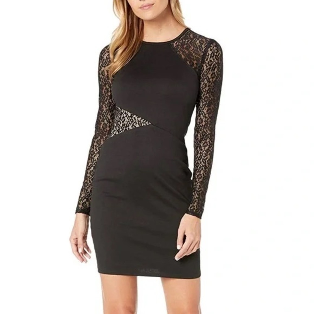 BCBGMAXAZRIA
Jorden Long-Sleeve Lace Insert Dress